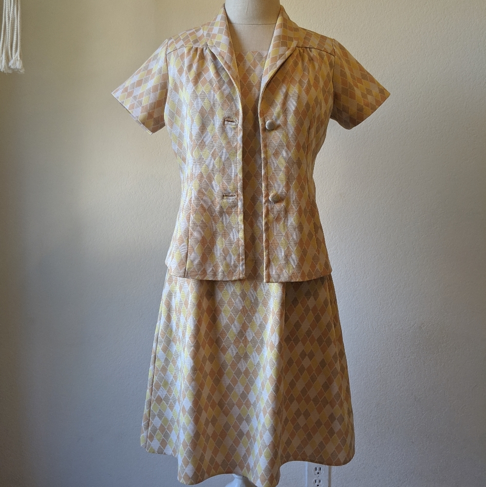 Vintage 60s mod dress set